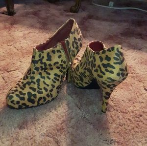 Christian Siriano Cheetah Booties